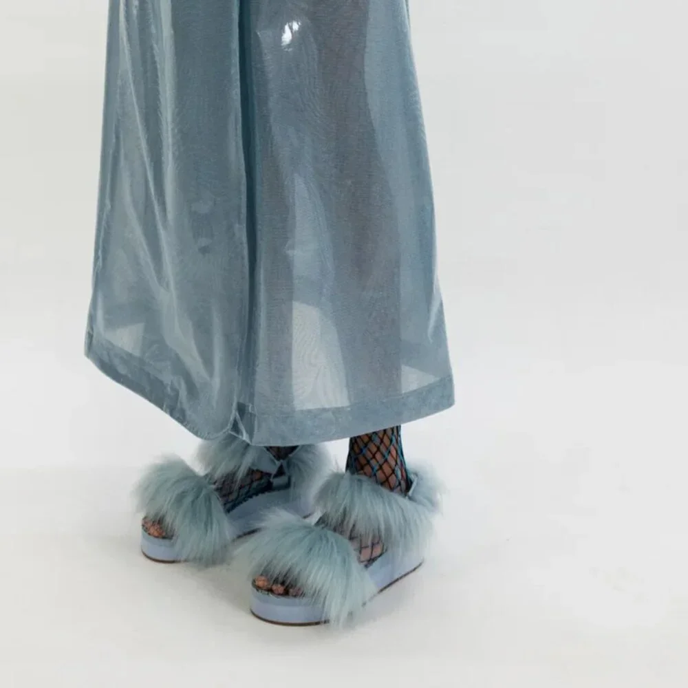 NEW Maisie Willen x Keds Faux Fur Floral Print Slides